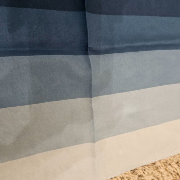 Michelangelo Sorrento Blue Gradient Square Silk Scarf 30"x30" Head Wrap - Picture 6 of 8